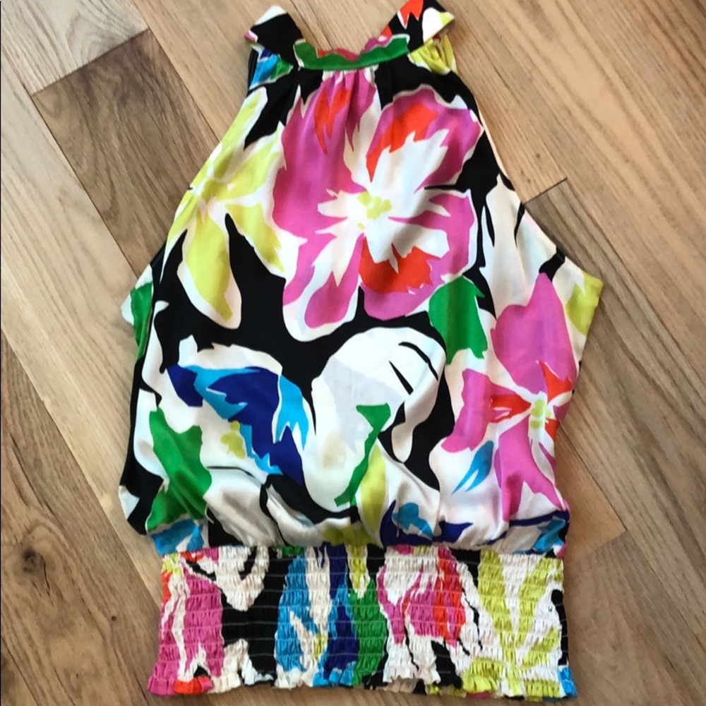 Silk Floral Top